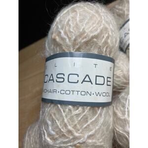 Cascade Elite Mohair Blend Made in France Color 2716 7 full & 1 Partial skiens